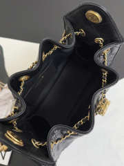 Uubags Chanel 25 Mini Handbag Grained Calfskin & Gold-Tone Metal In Black 20x22x12.5cm - 3