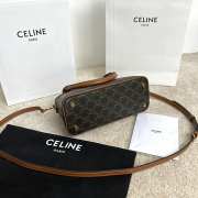 Uubags Celine small Bowling In Triomphe Canvas and Calfskin 25x17x10cm - 6
