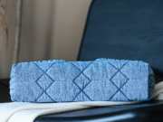 Uubags Chanel Maxi Flapbag Washed Denim & Gold-Tone Metal In Blue 27x45x10cm - 3