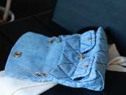 Uubags Chanel Maxi Flapbag Washed Denim & Gold-Tone Metal In Blue 27x45x10cm - 2