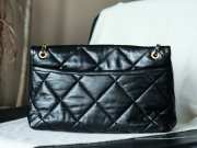 Uubags Chanel Maxi Flapbag In Black Lambskin Leather 27x45x10cm - 6