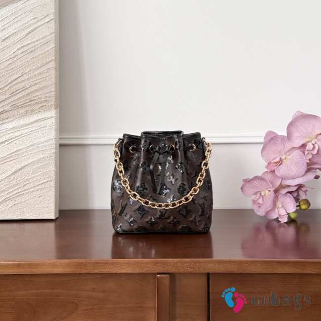 Uubags Louis Vuitton M26284 Noé BB Monogram Sequins Bag 17.5x13x22cm - 1