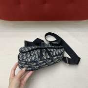Uubags Dior Saddle Bag Beige and Black Dior Oblique Jacquard 27x20x5cm - 4