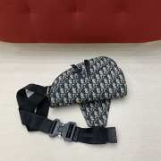 Uubags Dior Saddle Bag Beige and Black Dior Oblique Jacquard 27x20x5cm - 2