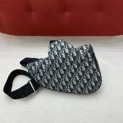 Uubags Dior Saddle Bag Beige and Black Dior Oblique Jacquard 27x20x5cm - 3