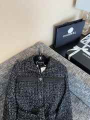 Uubags Chanel Belted Jacket Cashmere Tweed Black & White - 6