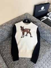 Uubags Chanel Pullover Wool & Cashmere Deer‑Intarsia  - 1