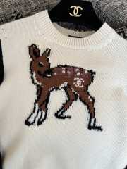 Uubags Chanel Pullover Wool & Cashmere Deer‑Intarsia  - 4