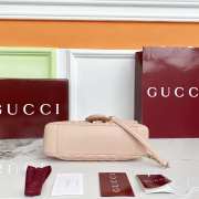 Uubags Gucci Marmont medium shoulder bag in pink beige leather 26x15x7cm - 6