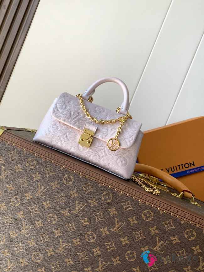 Uubags Louis Vuitton M27043 Nano Madeleine Monogram Empreinte Leather Bag Purple 21x12.5x6cm - 1