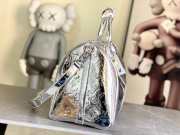 Uubags Louis Vuitton M26766 Monogram Mirror Silver Keepall Bandoulière 50 Bag 50x29x23cm - 3