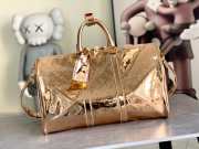 Uubags Louis Vuitton M26463 Monogram Mirror Copper Keepall Bandoulière 50 Bag 50x29x23cm - 1