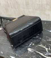 Uubags Fendi Peekaboo Mini Black Crocodile Leather Bag 23x18x11cm (L) - 4