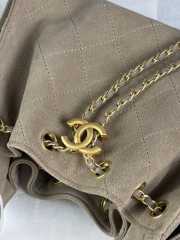 Uubags Chanel 25 Small Handbag Suede Calfskin & Gold Metal Grey 20x22x12.5cm - 3