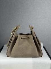 Uubags Chanel 25 Small Handbag Suede Calfskin & Gold Metal Grey 20x22x12.5cm - 4