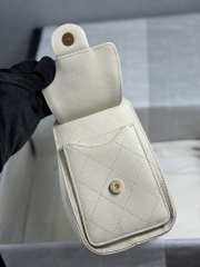 Uubags Chanel 25 Mini Handbag Grained Calfskin & Gold-Tone Metal In White 20x22x12.5cm - 4