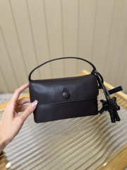 Uubags The Row Sally Bag in Leather Dark Brown 18x3x12cm - 1