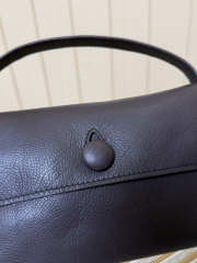 Uubags The Row Sally Bag in Leather Dark Brown 18x3x12cm - 2