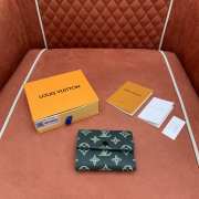 Uubags Louis Vuitton M14793 Victor Wallet Monogram Shadow Leather Dark Green 11.5x9x2.5cm - 4