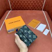 Uubags Louis Vuitton M14793 Victor Wallet Monogram Shadow Leather Dark Green 11.5x9x2.5cm - 3