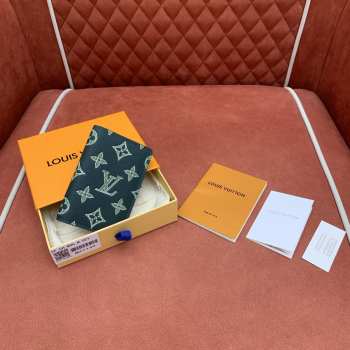 Uubags Louis Vuitton Pocket Organizer Monogram Shadow Leather Dark Green 7.5x11x1cm