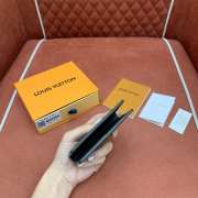 Uubags Louis Vuitton Pocket Organizer Monogram Shadow Leather Dark Green 7.5x11x1cm - 5