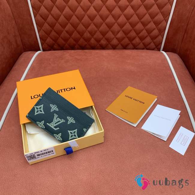 Uubags Louis Vuitton M14789 Double Card Holder Monogram Shadow 11x7.5x1.5cm - 1