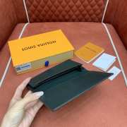 Uubags Louis Vuitton Brazza Wallet Monogram Shadow Leather Dark Green 10x19x2cm  - 6