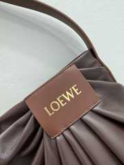 Uubags Loewe Draped Tote Bag In Dark Brown 29x13x30cm - 3