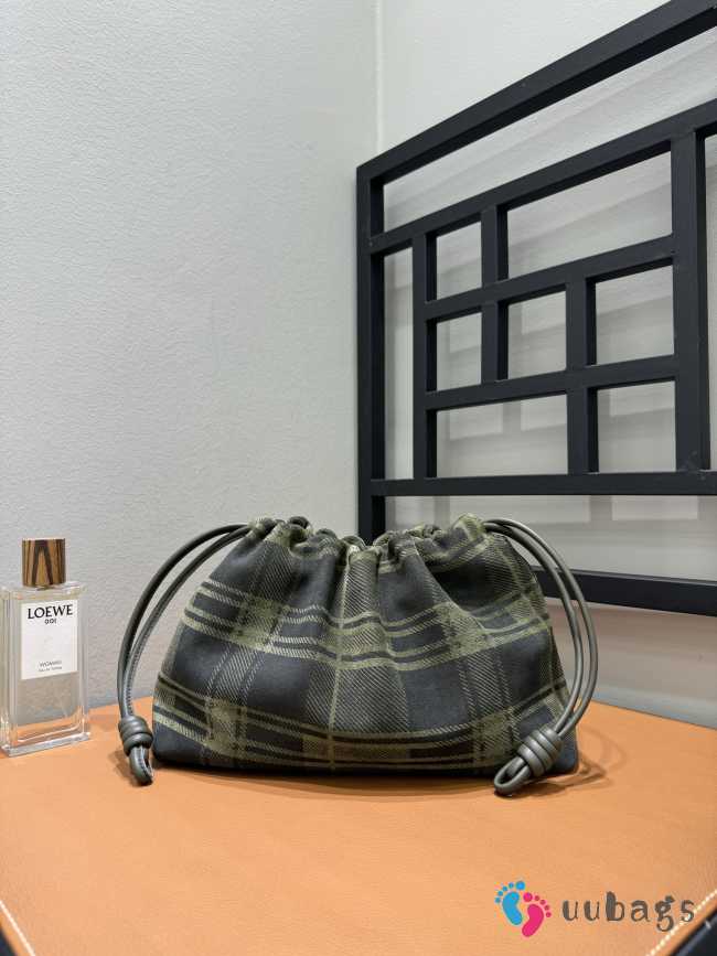 Uubags Loewe Flamenco Purse Medium Bag In Khaki/Green 30x10.5x20cm - 1