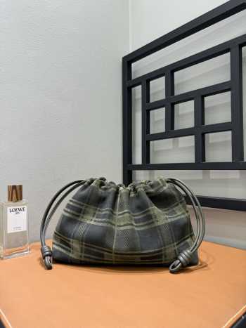 Uubags Loewe Flamenco Purse Medium Bag In Khaki/Green 30x10.5x20cm