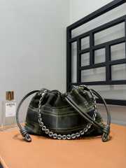 Uubags Loewe Flamenco Purse Medium Bag In Khaki/Green 30x10.5x20cm - 5