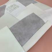 Uubags Loewe Ivy leather patchwork bag chalk white 40x35cm - 4