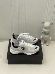 Uubags Chanel Sneakers Suede & Calfskin In Grey - 3