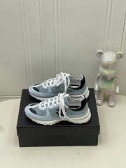 Uubags Chanel Sneakers Suede & Calfskin In Light Blue - 3