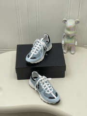 Uubags Chanel Sneakers Suede & Calfskin In Light Blue - 2