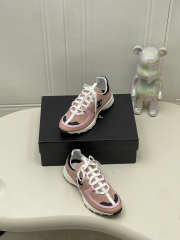 Uubags Chanel Sneakers Suede & Calfskin In Light Pink - 4