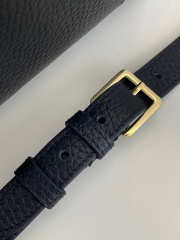 Uubags Dior Small Signature Bucket Bag Black Grained Calfskin 21x11x19cm  - 2