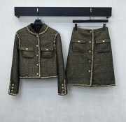 Uubags Chanel Skirt Tweed In Gold & Black - 3