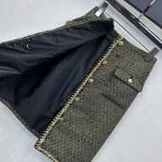 Uubags Chanel Skirt Tweed In Gold & Black - 6