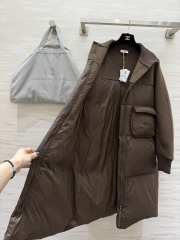 Uubags Brunello Cucinelli Wool & Nylon Down Coat Dark Brown - 4