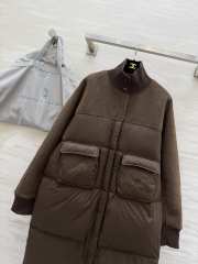 Uubags Brunello Cucinelli Wool & Nylon Down Coat Dark Brown - 6