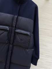 Uubags Brunello Cucinelli Wool & Nylon Down Coat Dark Blue - 5