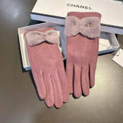 Uubags Chanel Wool and Fur Gloves with CC Logo - 2