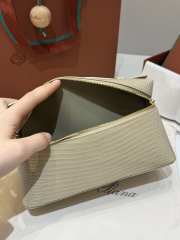 Uubags Loro Piana Extra Pocket L19 Monitor Lizard Bag Orix/Sun Gold 11x19x6.5cm - 3