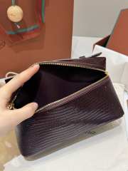 Uubags Loro Piana Extra Pocket L19 Monitor Lizard Bag Chocolate/Sun Gold 11x19x6.5cm - 3