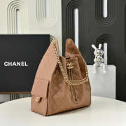 Uubags Chanel 25 Medium Handbag Grained Calfskin & Gold-Tone Metal In Brown 40x30x15cm - 4