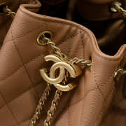 Uubags Chanel 25 Medium Handbag Grained Calfskin & Gold-Tone Metal In Brown 40x30x15cm - 3