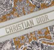 Uubags Dior Book Tote Large Size Latte and Gold-Tone Zodiac Embroidery 41.5x34.5x16cm - 2