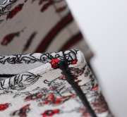 Uubags Dior Large Book Tote Bag Butterfly Embroidery in Red and Black 41.5x34.5x16cm - 6